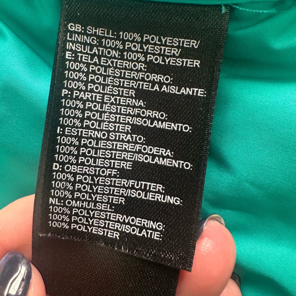North Face insulted jacket - gray and blue - size Sm - Picture 6 of 7